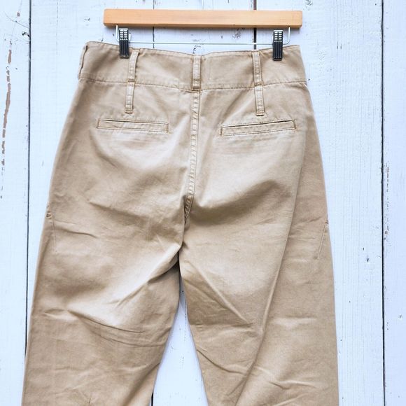 Current / Elliott Western High Rise Straight Fit Khaki Beige Pants Size 27 / 6 - Picture 4 of 11